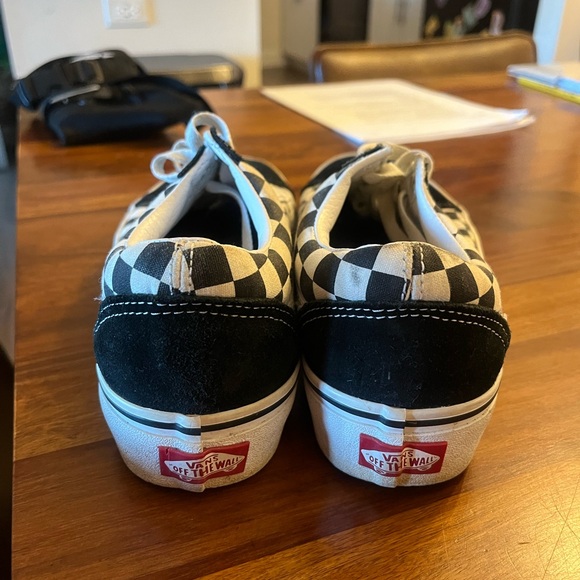 Checkered vans with 1 in. Platform bottom. - Picture 4 of 4